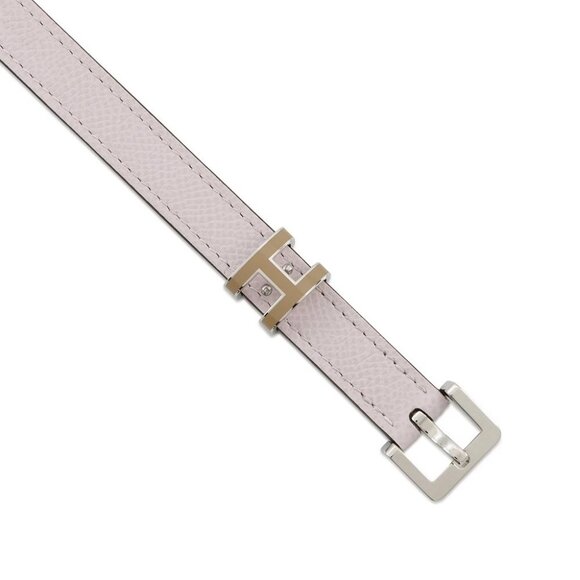 HERMES Pop Ash Belt Size 80 Epsom mauve pail - Picture 4 of 10